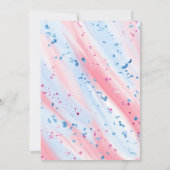 かわいいユニコーン誕生日パーティーの招待状 招待状 (裏面)