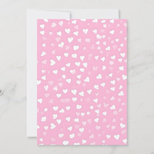 かわいいユニコーン誕生日パーティー 招待状 (裏面)