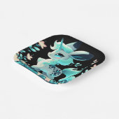 かわいいユニコーン赤ちゃんシャワー ペーパープレート (傾斜あり)