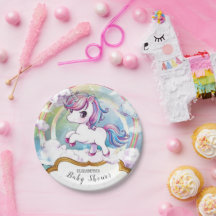 かわいいユニコーン赤ちゃんシャワー