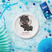 かわいいユニコーン赤ちゃんシャワー ペーパープレート (パーティー)