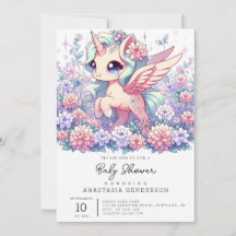 かわいいユニコーン赤ちゃんシャワー