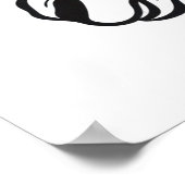 かわいいユニコーン頭スケッチ。 ポスター (角)