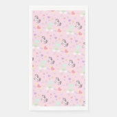 かわいいユニコーン魔法の王女のガーリー誕生日の子供 (正面)