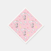 かわいいユニコーン魔法の王女のガーリー誕生日の子供 スタンダードカクテルナプキン (角)