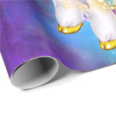 かわいいユニコーン魔法グリッターポニー輝く少女たち ラッピングペーパー (ロールコーナー)