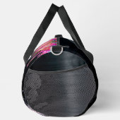 かわいいユニコーン黒グリッター誕生日モノグラムスリング ダッフルバッグ (右)