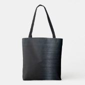 かわいいユニコーン黒グリッター誕生日モノグラム トートバッグ (裏面)