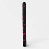 かわいいユニコーン黒ピンクのハート Case-Mate iPhoneケース (裏面/左)