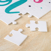 かわいいユニコーン100の魔法日校 ジグソーパズル (側面)