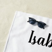 かわいいユニコーン100魔法の学校の日 ビーチタオル (インサイチュ)