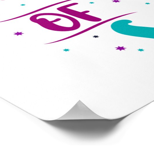 かわいいユニコーン100魔法の学校の日 ポスター (角)