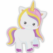 かわいいユニコーン，かわいいユニコーン，リトルユニコーン シール (正面)