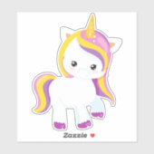 かわいいユニコーン，かわいいユニコーン，リトルユニコーン シール (シート)