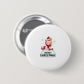 かわいいユニコーン クリスマス 帽子 ユニコーン クリスマスTシャツ 缶バッジ (正面&裏面)