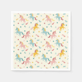 かわいいユニコーン スタンダードカクテルナプキン