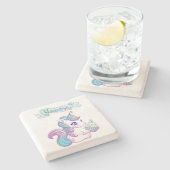 かわいいユニコーン ストーンコースター (横)