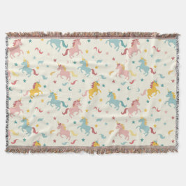 かわいいユニコーン スローブランケット