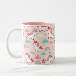 かわいいユニコーン ツートーンマグカップ