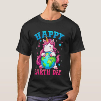 かわいいユニコーン ハッピーアースデー 4月22日 55周年記念 Tシャツ