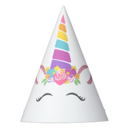 かわいいユニコーン パーティーハット