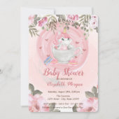 かわいいユニコーン,フローラベビーシャワー招待状 招待状 (正面)