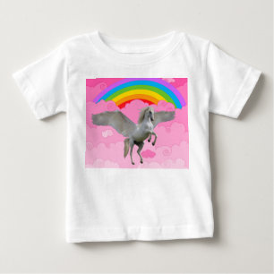 かわいいユニコーン ベビーTシャツ