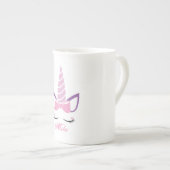 かわいいユニコーン ボーンチャイナマグカップ (正面右)