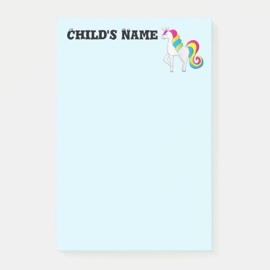 かわいいユニコーン ポストイット (正面)