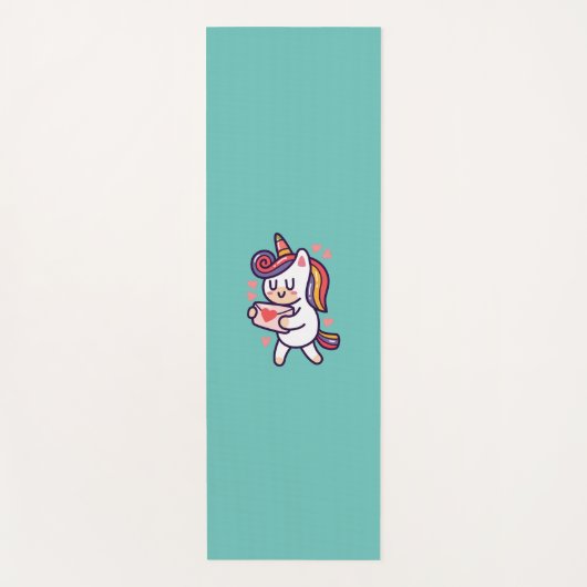 かわいいユニコーン ヨガマット (正面)