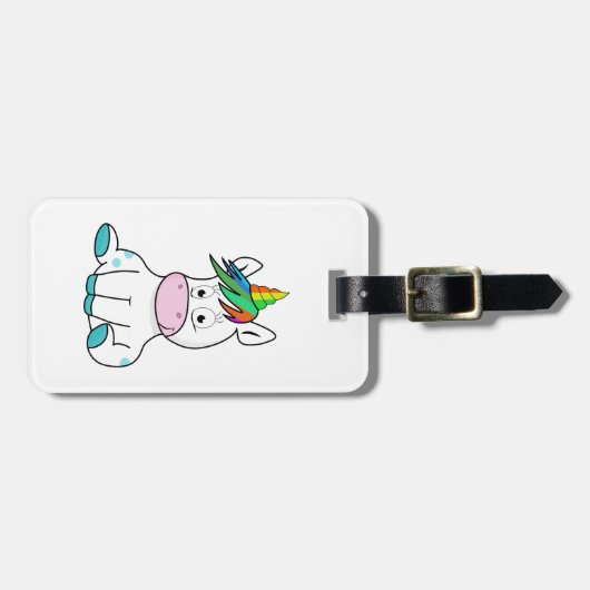 かわいいユニコーン ラゲッジタグ (正面横)