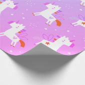 かわいいユニコーン ラッピングペーパー (角)