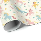 かわいいユニコーン ラッピングペーパー (ロールコーナー)