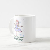 かわいいユニコーン |冬の歩く コーヒーマグカップ (正面左)