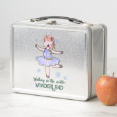 かわいいユニコーン |冬の歩く メタルランチボックス (インサイチュ)