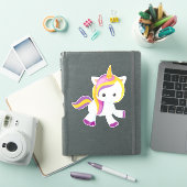 かわいいユニコーン,魔法ユニコーン,かわいいユニコーン シール (iPadカバー)
