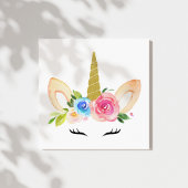 かわいいユニコーン,魔法ユニコーン,女の子子供部屋,ピンク キャンバスプリント