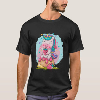 かわいいユニコーン Tシャツ