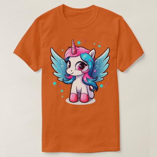 かわいいユニコーン Tシャツ (デザイン正面)