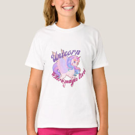 かわいいユニコーンTシャツデザイン Tシャツ