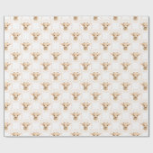 かわいいユニセックスベビーのタイルパーティー ラッピングペーパー (フラット)