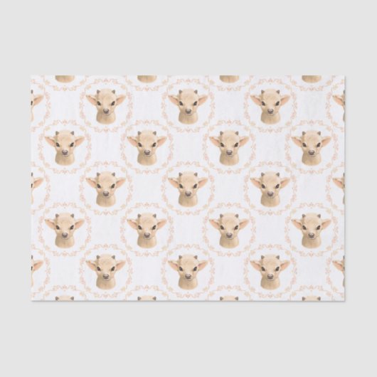 かわいいユニセックスベビーのタイルパーティー 薄葉紙 (正面)