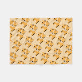 かわいいユニセックスベビートラ フリースブランケット (正面(横))