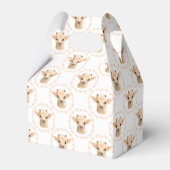 かわいいユニセックスベビーヤギのタイルパーティー フェイバーボックス (正面サイド)