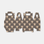 かわいいユニセックスベビーヤギのタイルパーティー フェイバーボックス (折り畳みなし)