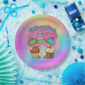 かわいいユニセックス誕生日格言 ペーパープレート (パーティー)