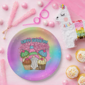 かわいいユニセックス誕生日格言 ペーパープレート (パーティー)