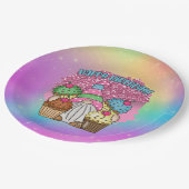 かわいいユニセックス誕生日格言 ペーパープレート (アングル)