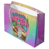 かわいいユニセックス誕生日格言 ラージペーパーバッグ (裏面アングル)