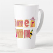 かわいいユニーク夏休み カフェラテマグ (右アングル)